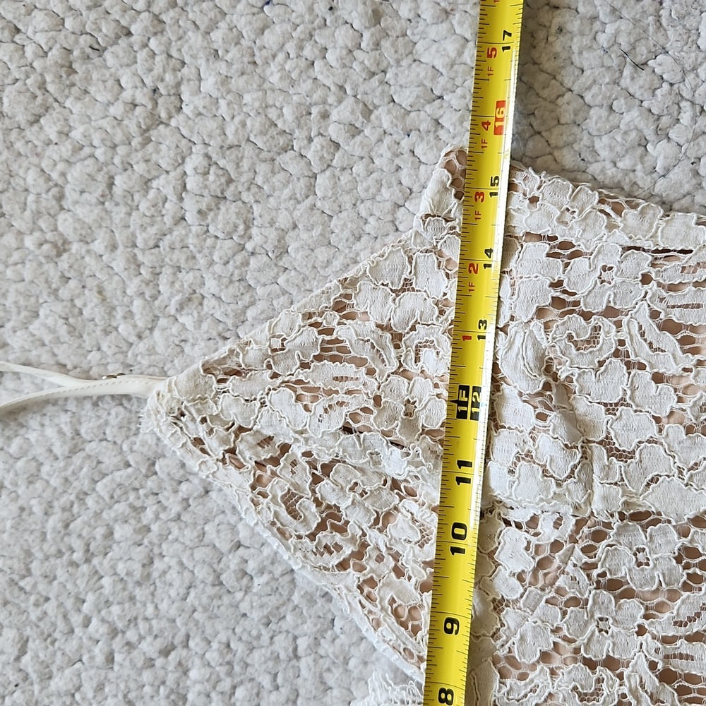 Bardot REVOLVE Sienna Lace Sheath Midi Dress in Cream with Cami Straps Sz M - Picture 14 of 16